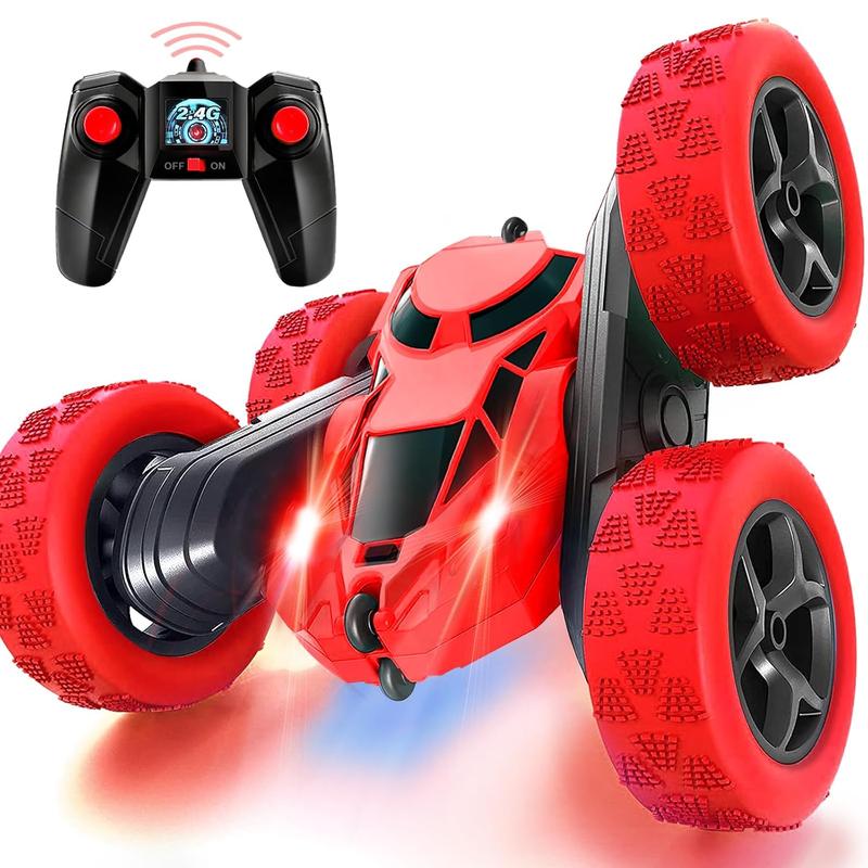 Carrinho de Acrobacias 360° com Controle Remoto — Luzes LED, Motor Turbo e Pneus Off-Road