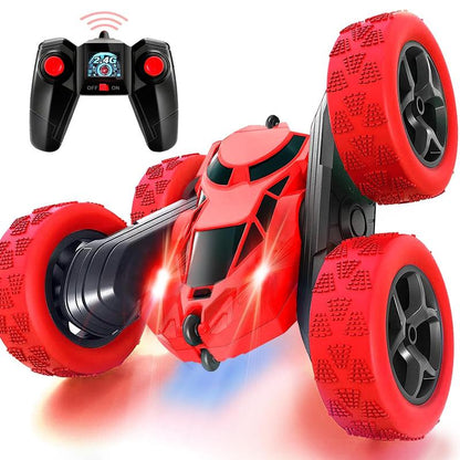 Carrinho de Acrobacias 360° com Controle Remoto — Luzes LED, Motor Turbo e Pneus Off-Road