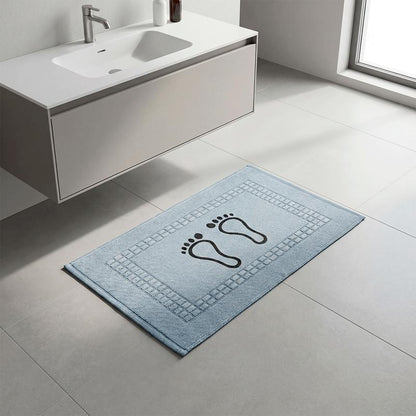 Kit 6 Tapetes de Banheiro Pezinho 45x70cm — 100% Algodão Premium Cores Sortidas